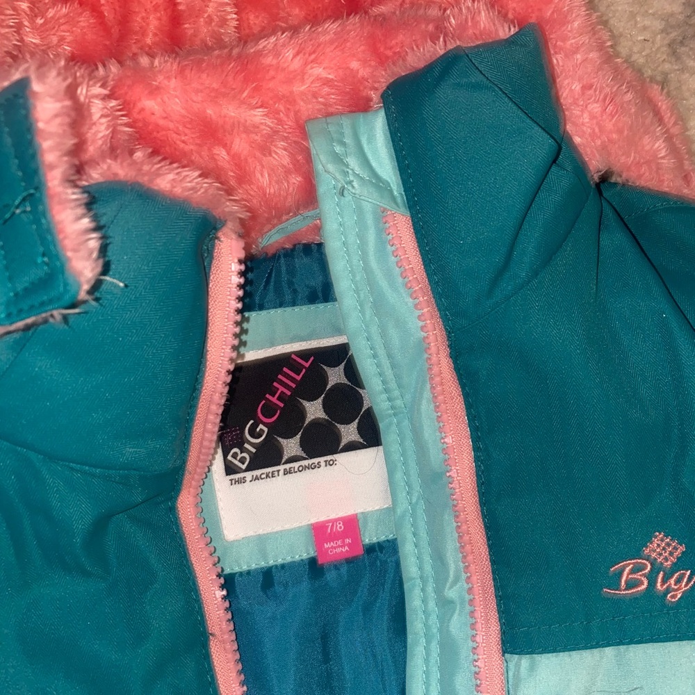 Girls 7/8 coat/raincoat with hood